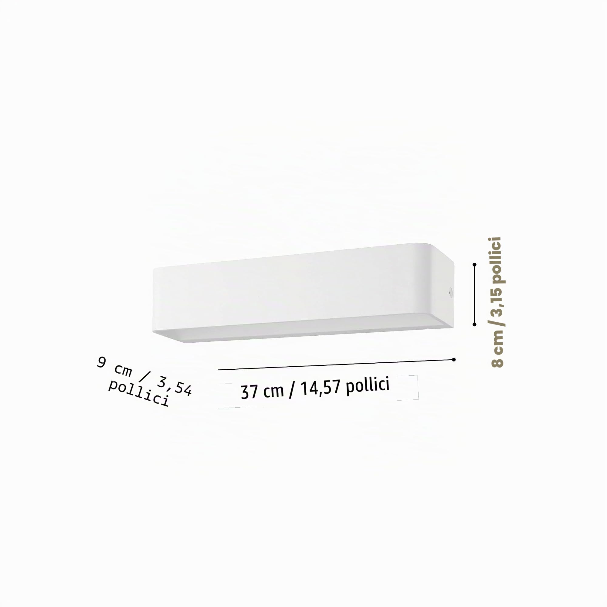 Eglo LED Lampada da Parete Sania 4, Applique 1 fiamma, Design