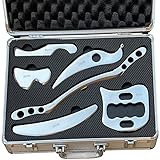 NCCYOOT Gua sha Set, IASTM Tool Gua Sha Stainless Steel Muscle Scraper Set of 6 Picese for Soft...