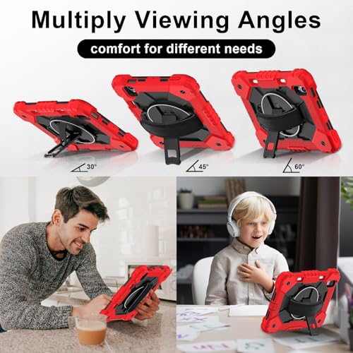 Coque iPad mini 7 A17 Pro antichoc robuste avec support rotatif et sangle