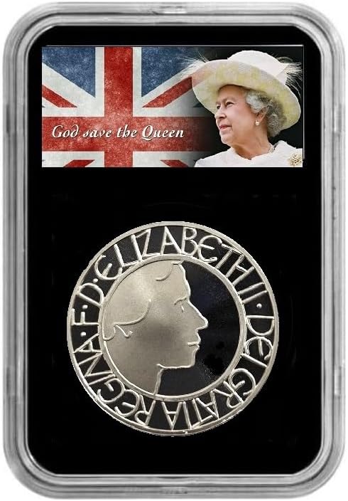 2003 God Save the Queen's Coronation Jubilee Anniversary Proof £5 Coin encapsulated in Lighthouse Everslab Coin Holders