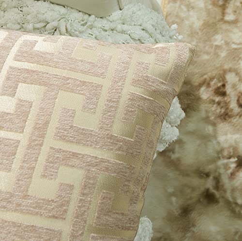 Womhope WXJJ0555 Throw Pillow Covers Cases Chenille Jacquard Geometric Cushion Square Decoration Shell Pack Of 2 thumb #1
