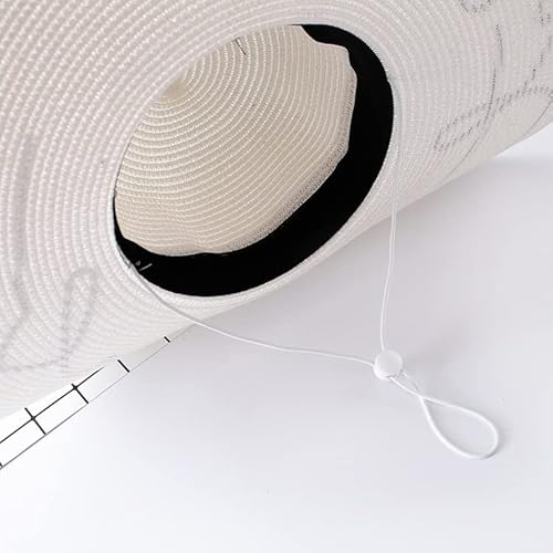 ccHuDE 5 peças flexível removível alça de cordão de queixo para chapéu à prova de vento clipes de al