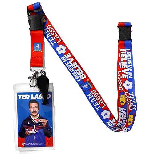 Cadeau Ted Lasso original porte-badge avec sifflet et cordons pour fans de la série