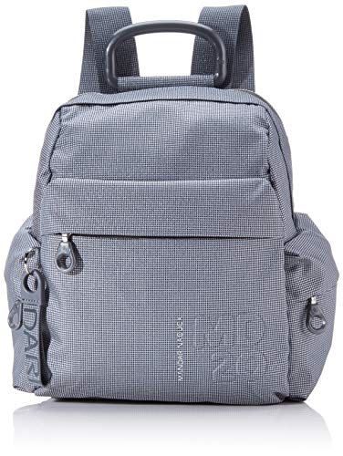 Mandarina Duck Md20 Lux Tracolla  Mochila para Mujer  Gris  Gun Metal   14x26x24 Centimeters