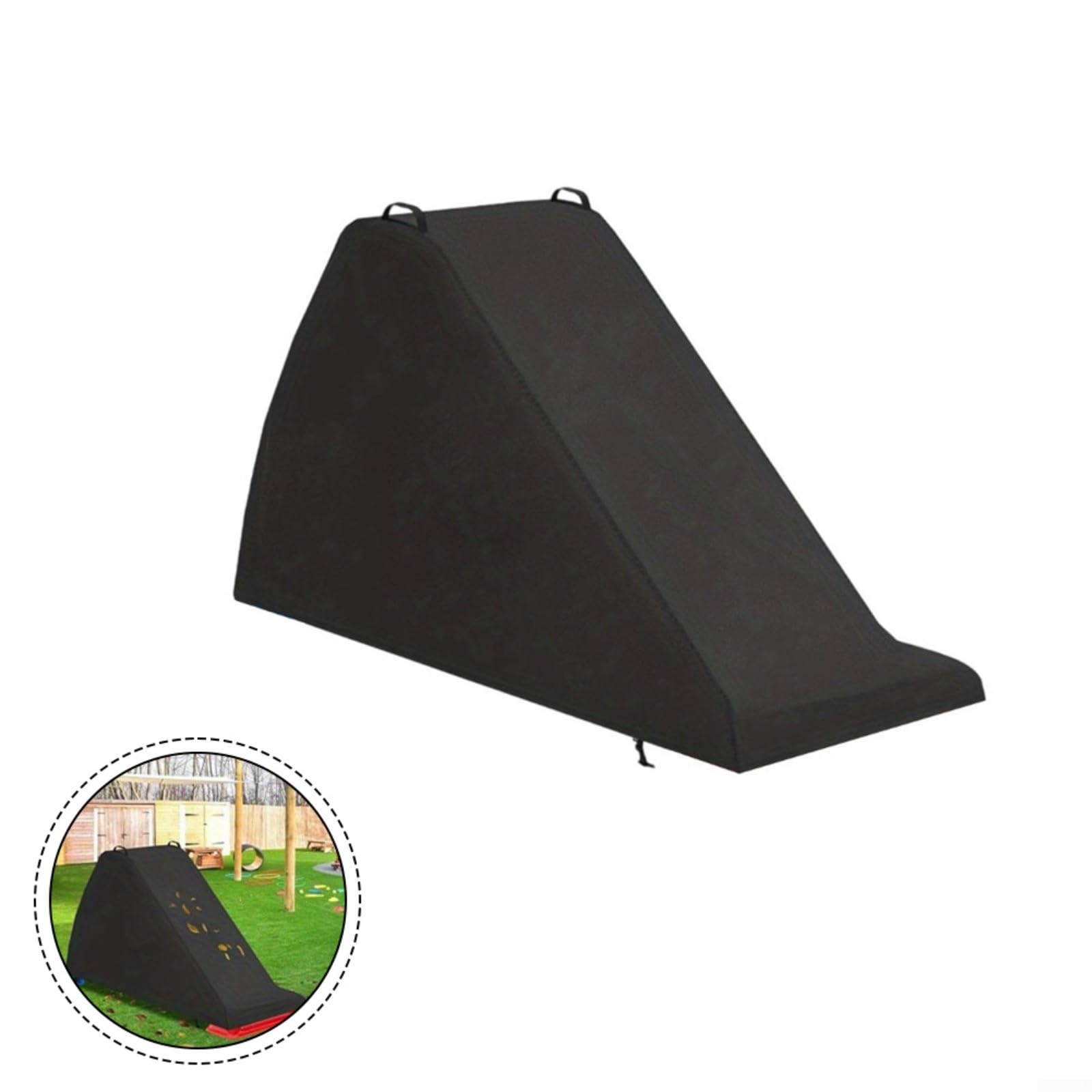 Copertura per scivolo per bambini, impermeabile, da giardino, con fascia elastica sul fondo, bottoni a pressione in tessuto Oxford 420D, protezione UV per attrezzature per parchi giochi per bambini