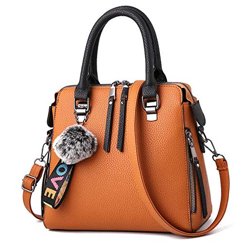 Sac à bandoulière pour femme cuir PU jaune petit sac à main tendance