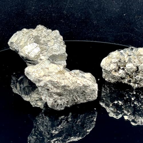 Image of Pyrite Stone Natural Crystal - Wealth & Protection Stone | Fool's Gold for Abundance, Confidence & Energy Shielding | Home Decor, Manifestation & Healing Crystal (Above 180 g)