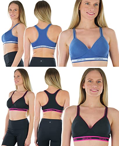 Image of ToBeInStyle Women's 6 Pack Random Selection Padded Support Bras - Sizes 30A to 46DDD