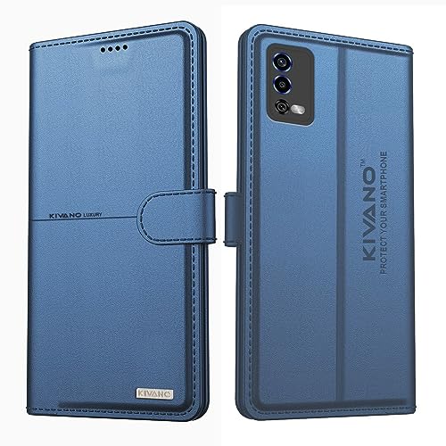 Image of KIVANO Compatible with Oppo A55 Flip Cover | Leather Finish | Inside Pockets & Inbuilt Stand | Shockproof Wallet Style Magnetic Closure Back Cover Case