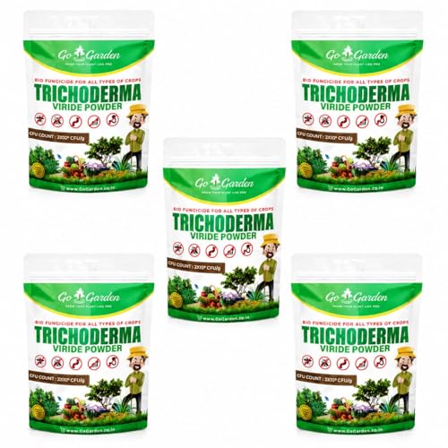 Image of Go Garden Trichoderma Bio Fungicide for Plants 900g x 5 Pack | Organic Plant Fungus Control | High CFU 2 x 10⁸ CFU /g | Prevents Root Rot, Wilt & Fungal Diseases | Soil Health Enhancer