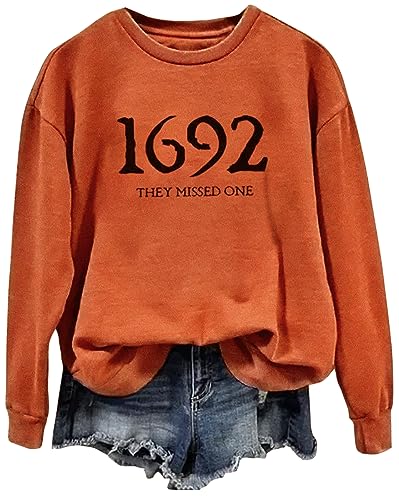 Amazon.com: CHUNTIANRAN 1692 They Missed One Halloween Sweatshirt