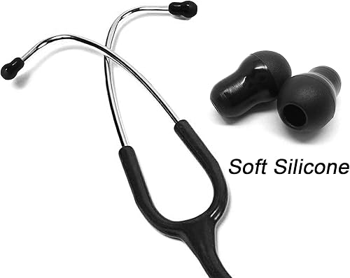 Miniatura 5 de Reemplazo de almohadillas de silicona para estetoscopios Littmann  Ajuste cómodo Littman almohadillas de repuesto para los oídos, piezas de oído de