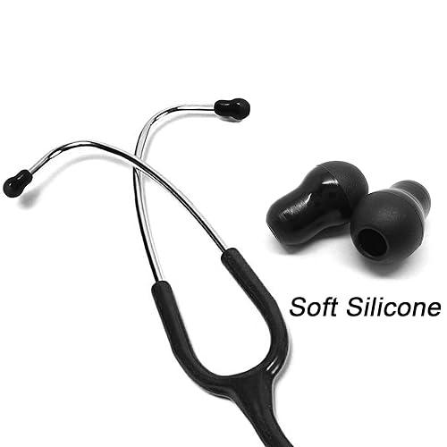 Miniatura 2 de Reemplazo de almohadillas de silicona para estetoscopios Littmann  Ajuste cómodo Littman almohadillas de repuesto para los oídos, piezas de oído de