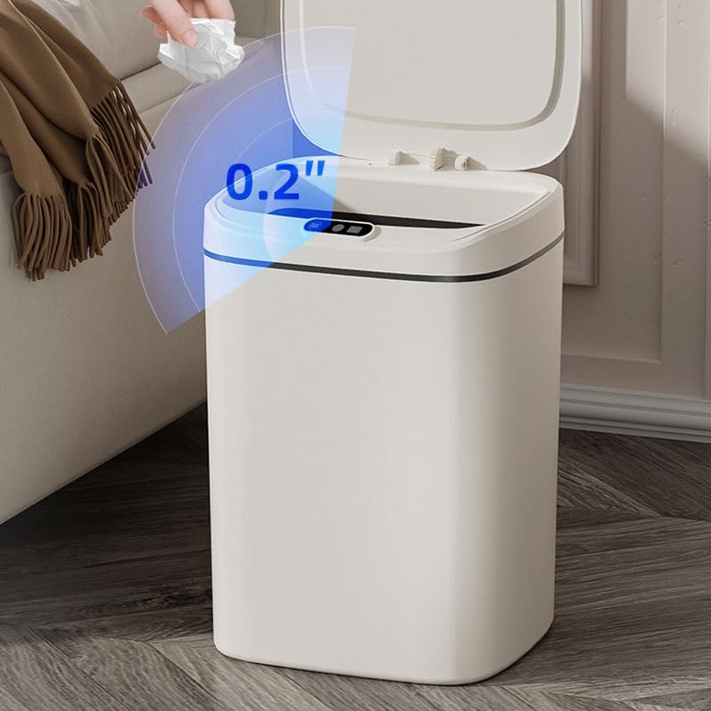 PP Sensor Activated Smart Trash Can for Home Use Bathroom Living Room Kitchen