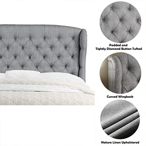 Rosevera Clancy Adjustable Heigh Headboard Upholstery