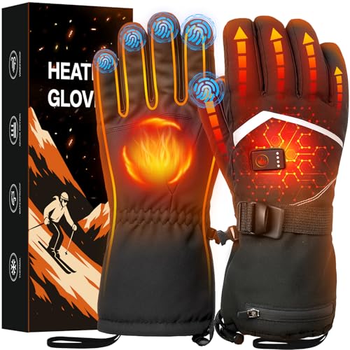 Heated Gloves, Rechargeable Heated Gloves for Men...