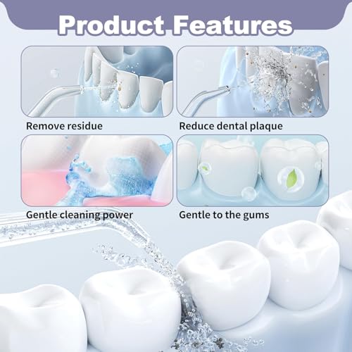 6 Stück Ersatz Klassisch Jet Tips für Munddusche, kompatibel mit Waterpik Aufsätze, für WP-100/WP-660, munddusche düsen ersatz, farbcodiert Familien-Set, Tiefenreinigung langlebig und hygienisch