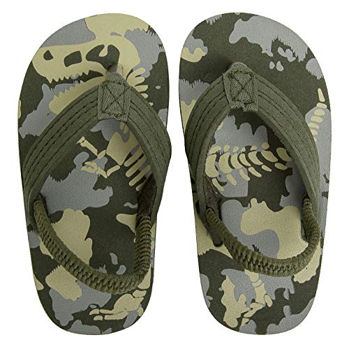 Image of Boys Girls Strap Flip Flops Sandals Cute Cartoon Unicorn Shark Toddler Flip Flop Kids Pool Beach Flat Slide Summer Water Shoes