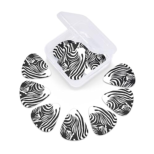 Zebra Lot de 12 médiators tendance et durables dans une boîte pour ukulélé guitare électrique basse - Les Beatles, Paul McCartney, John Lennon, RIngo Starr, George Harrison Zebra Lot de 12 médiators tendance et durables dans une boîte pour ukulélé guitare électrique basse – Image 7