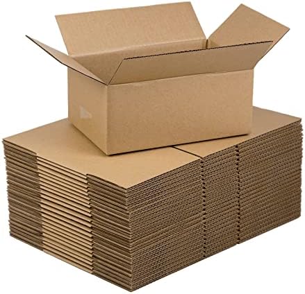 SUNLPH Shipping Boxes 9x6x4 Inches Small Corrugated Cardboard Boxes, 25 Pack
