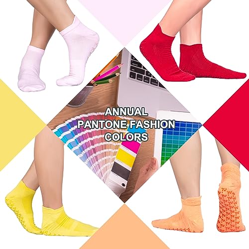 Yoga Socks for women, Anti Skid Socks with Gripper Gel for Home, Hospital, Yoga, Pilates, Barre, Elderly, Pregnancy2