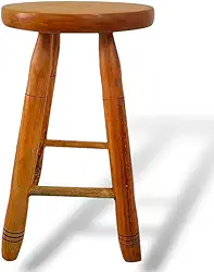 BANCO DE MADEIRA MÉDIO 50CM BANQUETA DE MADEIRA TAMBORETE SEM VERNIZ BANCO DE MADEIRA PARA VARANDA