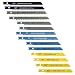 14Pc Universal Jig Blade Assortment High-Alloy & Cobalt Steel - For Cutting Metal Wood PVC & More