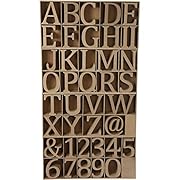 Букви, цифри и знаци, изработени от дърво