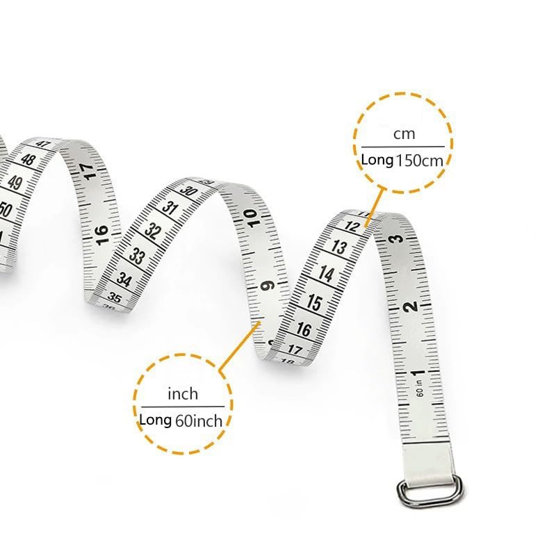 Close-up of tape measure showing inch and centimeter markings