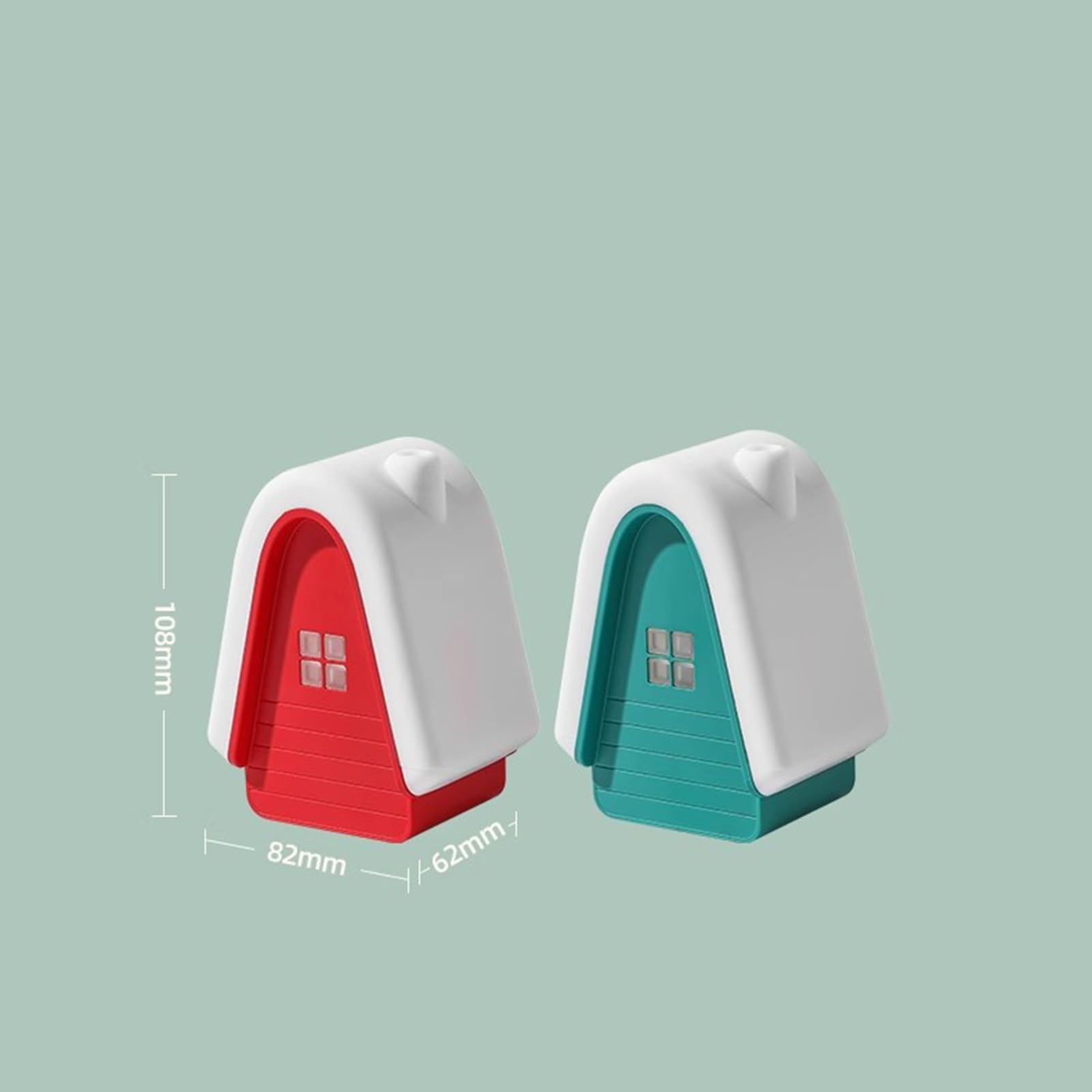 Tischlampen Schneehaus-Nachtlicht-Timing, wiederaufladbarer Begleiter, schlafende Still-Tischlampe, Kinderzimmer, niedliche dekorative Ambiente-Tischlampe, dimmbar Innenbeleuchtung (Color : B)