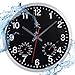 ACCSHINE Outdoor Wasserdicht Wanduhr Mit Thermometer und Hygrometer...