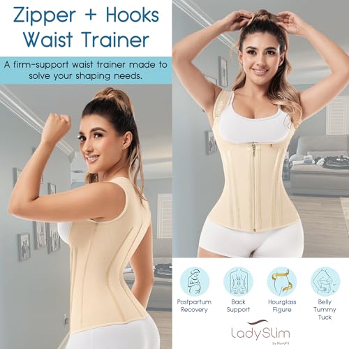 Image of LadySlim REAL COLOMBIAN Fajas Colombianas Reductoras LATEX Chaleco Vest Waist Trainer Cincher Workout Girdle