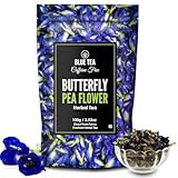 Picture of BLUE TEA - Butterfly Pea Flower Tea - 100Grams | SUPER ANTI-OXIDANT | HERBAL TEA | Antioxidant-rich Iced Tea, Cocktails | Caffeine-free - Gluten Free - Vegan - Non-GMO