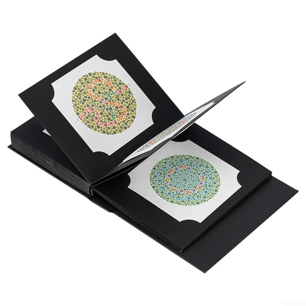 Ishihara Book 2024 – Livre de test d'optométrie de 38 pièces, livre de test de différence de couleur, test de déficience de couleur d'optométrie