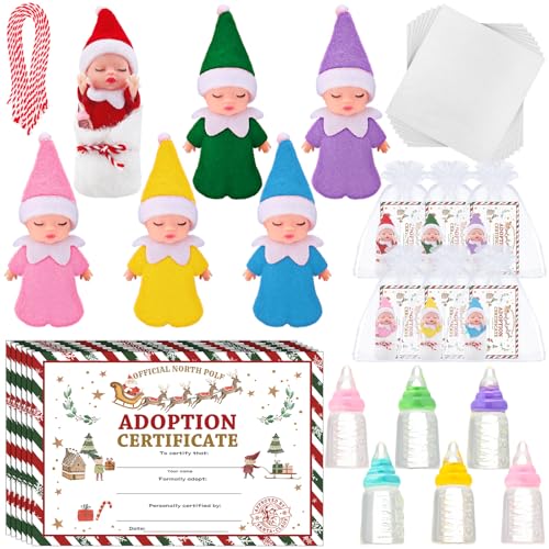 Gemscream 36 piece Christmas Sleeping Newborn Baby Doll and Accessory Kit