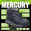 Apache Workwear Men's Mercury Safety Boot | UK Size 7 | Composite Toe Cap and Midsole Protection | Black Leather Non Metallic Shoe | Comfortable Padded Collar and Tongue #3