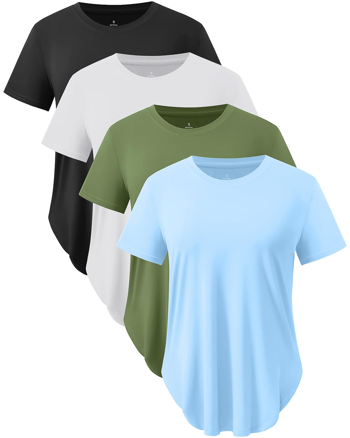 Star Vibe Women's Quick-Dry Short Sleeve Workout T-Shirt UPF 50+
