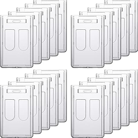 Zonon 20 Pcs Heavy Duty ID Card Holders Cover
