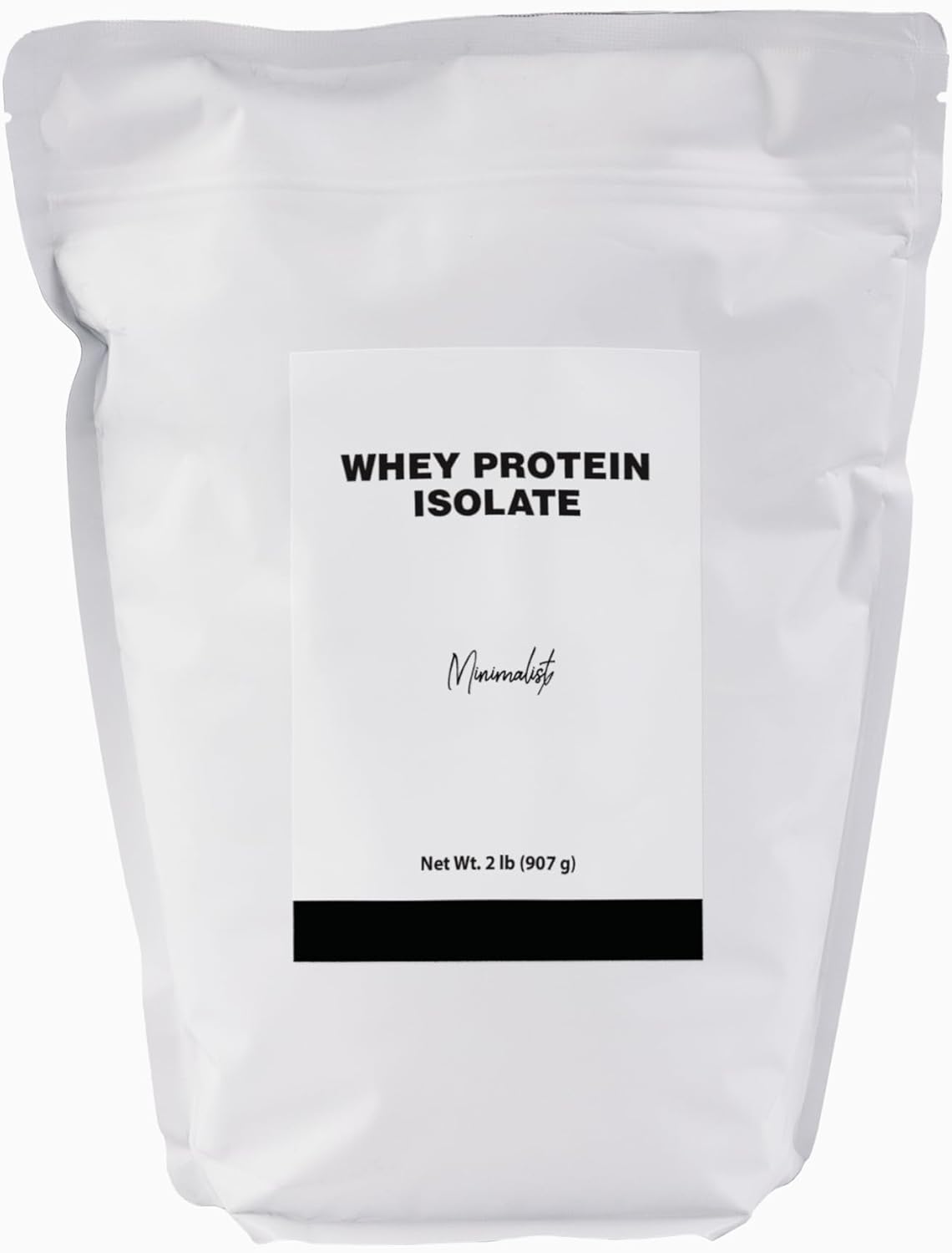 Minimalist Whey Protein Isolate 90, Ideal for Smoothies and Shakes, Packaged for Convenience in a Resealable Bag (2 Pound, Unflavored)