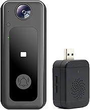 Mufern Campainha WIFI Câmera Wirel Door Bell Cam com 125 ° Grande Ângulo Visual Interior Carrilhão Vídeo Inteligente Campainha Vídeo HD Visão Noturna Armazenamento em Nuvem 2-Way Talk Modificador de Voz