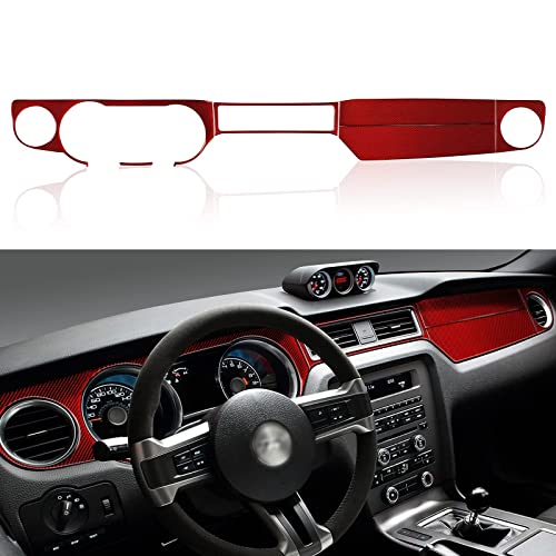 Car Interior Center Console Instrument Panel Trim Sticker Decal for Ford Mustang 2009 2010 2011 2012 2013 2014 Accessories