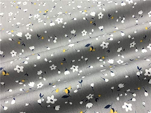 TAOSON 100% Cotton 300 Thread Count Envelope Style V Shaped/Tri/Boomerang Standard Pillow Case Cushion Cover Only Cover No Insert (White Floral & Dark Gray/Grey)