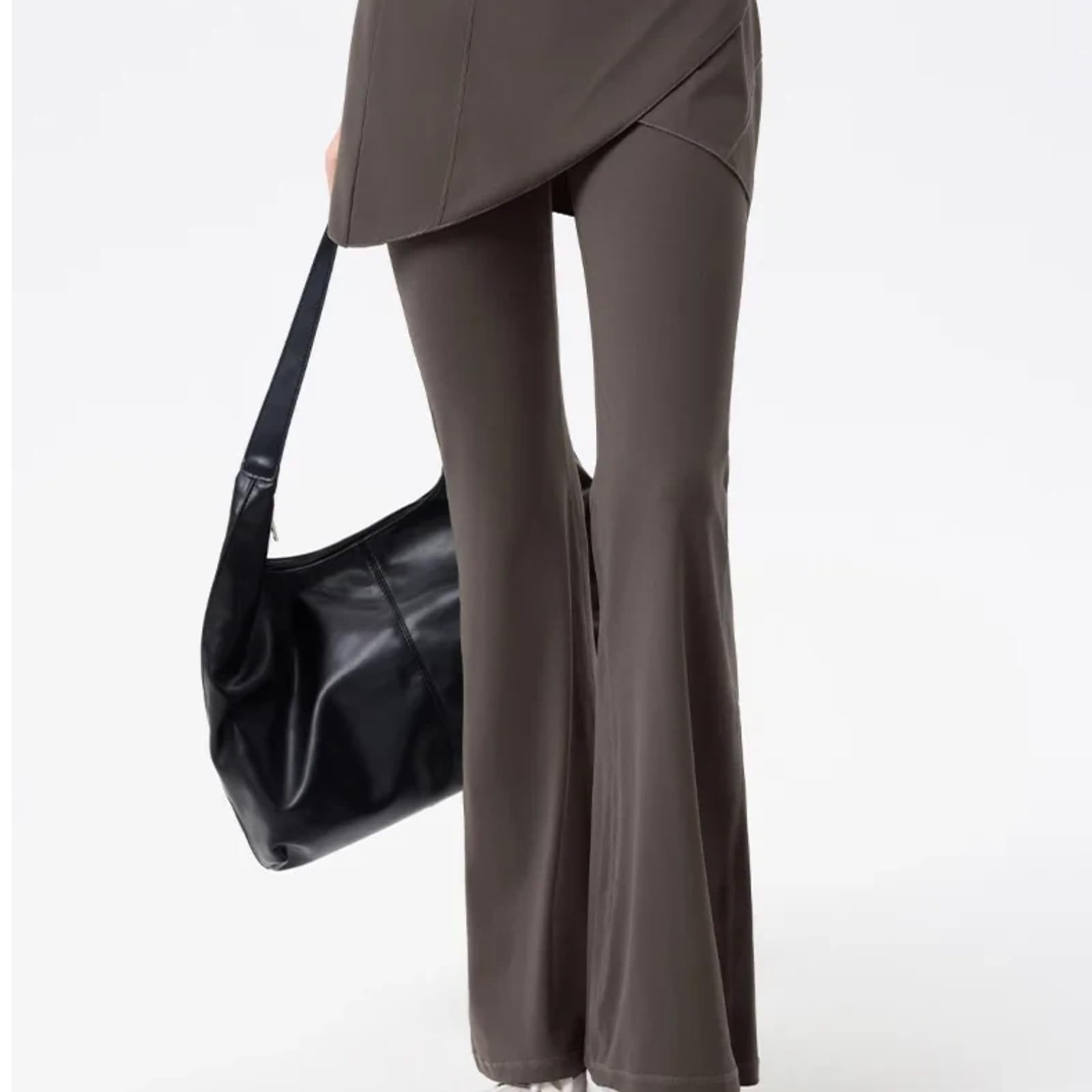Legginsy do jogi spodnie z dzwonkiem brzoskwiniowe podnoszące pośladki spodnie fitness spodnie z wysokim stanem spodnie z szerokimi nogawkami