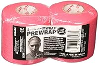 Mueller MWrap Latex-Free Prewrap, 2.75" X 21.4 Yd Roll, Pink, 2 pack