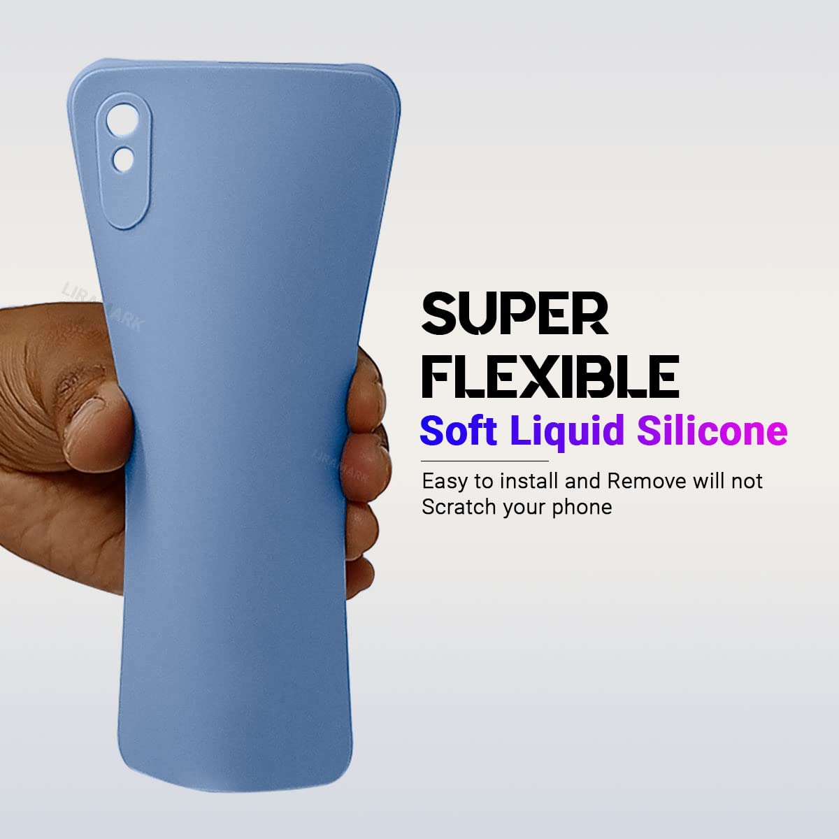 Redmi 9A Silicone Case - Blue -3