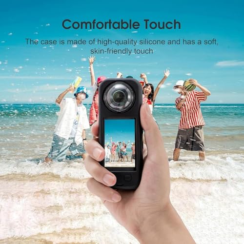 Image of Yantralay Premium Silicone Cover Case for Insta 360 X5 | Soft Protective Case with Lens Cap & Wrist Strap | Shockproof Precision Fit Camera Cover