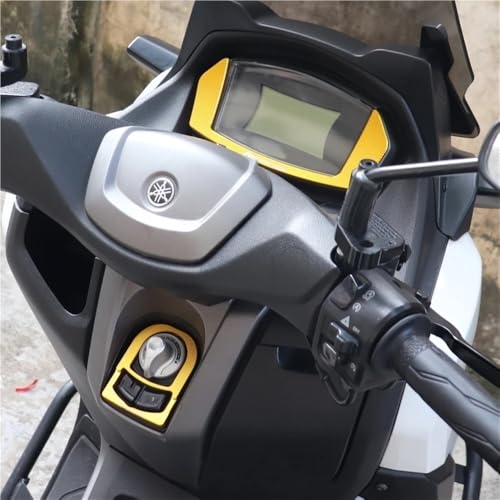 NMAX 155 Éviter Rayures Compteur avec Cache Cadre Instruments et Serrure - 5