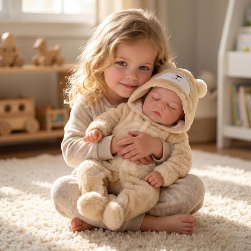 Muñeca bebé reborn realista de 20 pulgadas miniatura 5