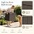 JUMMICO 31 Gallon Resin Deck Box Waterproof Indoor Outdoor Storage Boxes for Patio Furniture Cushions and Garden Tools