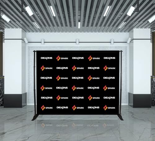 BannerBuzz 8' x 8' Custom Backdrop Step and Repeat Banner and Backdrop Stand, Customized Photo Booth for Trade Shows, Birthday Parties, Weddings, Special Events (Includes Banner Graphic & Hardware) - Image 4